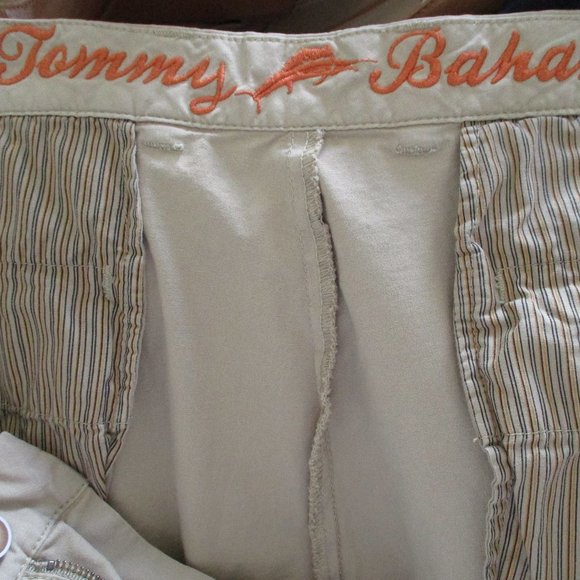 Tommy Bahama Mens Tan Cotton Stretch Poplin Pant Slack - Size 38W x 29L* - Picture 4 of 5